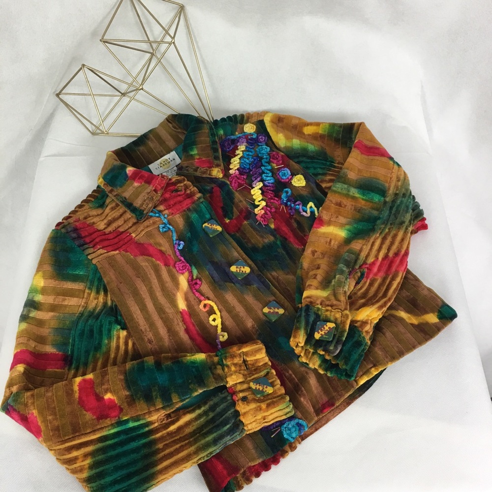 Velvet Multi Color Jacket - Picture 6 of 6
